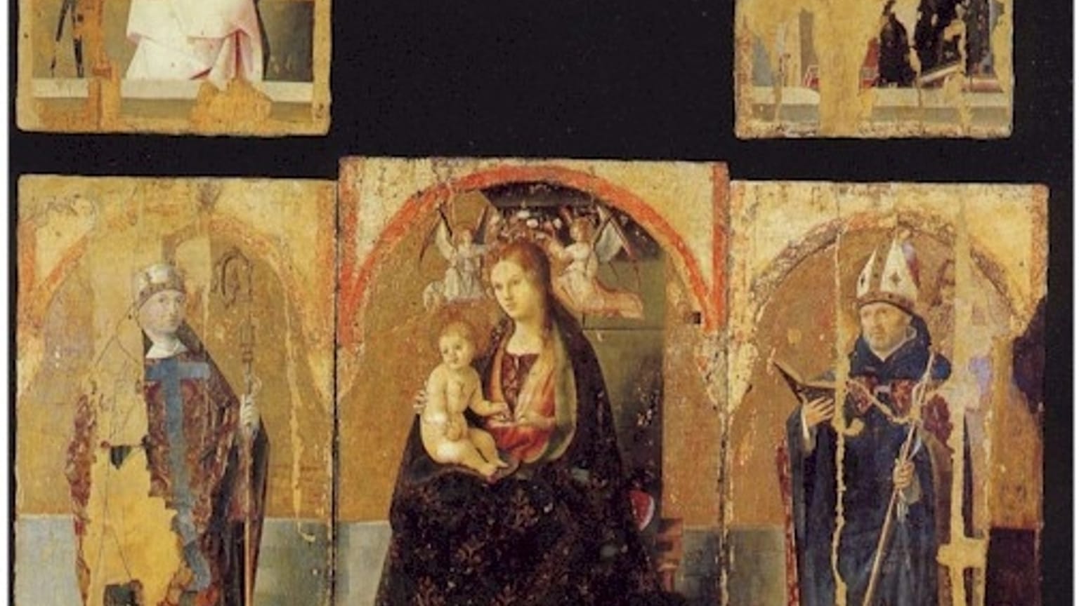 Particolare del Polittico di San Gregorio