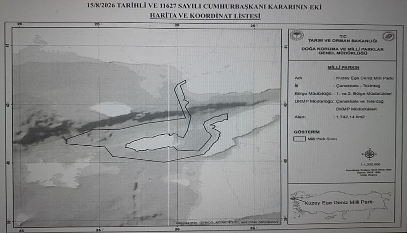 Το δεύτερο ανακηρυχθέν από την Τουρκία «εθνικό θαλάσσιο πάρκο» στο Βορειανατολικό Αιγαίο