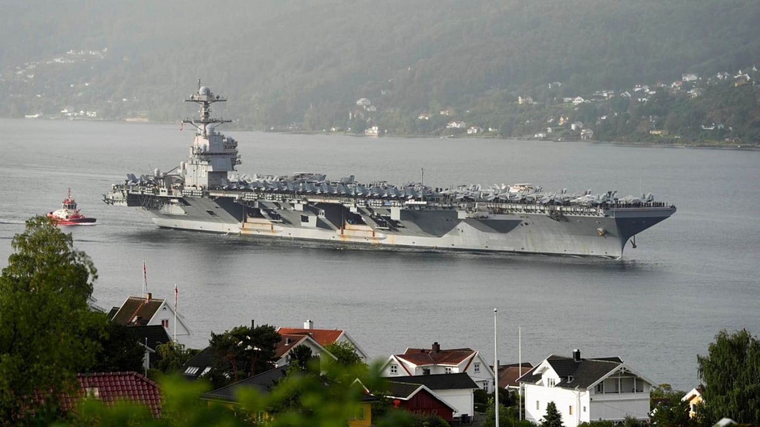 The American aircraft carrier USS Gerald R. Ford