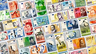 This image shows parts of the shortlisted designs for the third euro banknote series.