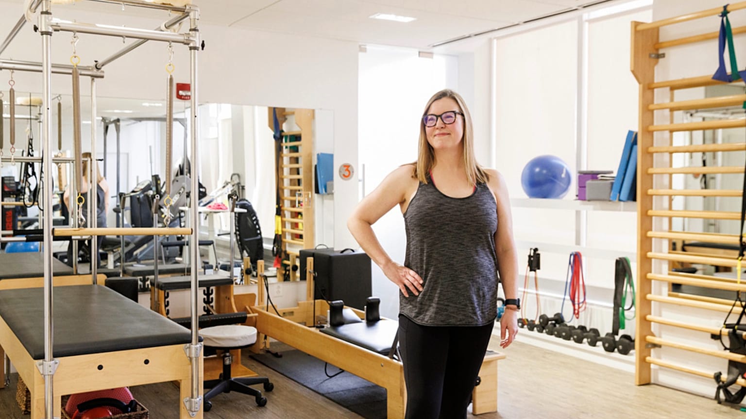 Washington’daki Center for Orthopedic Rehab and Exercise’da görev yapan Sarah Baldassaro. 