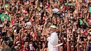 Lula lors d’un meeting de campagne pour sa réélection à São Bernardo do Campo, dans l’État de São Paulo, le 16 août 2026. (AP/André Penner)