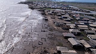 The Nigerian fishing community being eaten up by the Atlantic