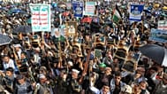 Houthi supporters during a rally in Sanaa, 16 June, 2026