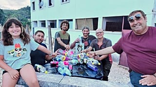 Membros do movimento cívico Guarda à Casa, Ota, Portugal, 24 de agosto de 2026. 