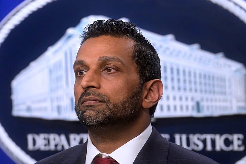 FBI Director Kash Patel attends a news conference at the Department of Justice, Wednesday, August 5, 2026 in Washington