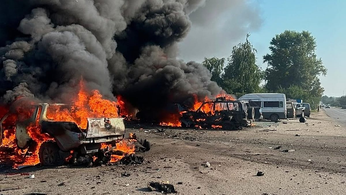 At least 10 killed in Russian strike in northeast Ukraine’s Kharkiv region, governor says