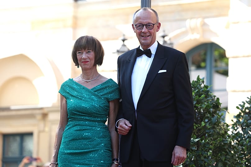 Charlotte und Friedrich Merz am 24. Juli 2026 in Bayreuth