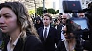 FILE - Meta CEO Mark Zuckerberg arrives for a landmark trial over whether social media platforms deliberately addict and harm children, Feb. 18, 2026, in Los Angeles. 