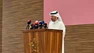 Le porte-parole du ministère des Affaires étrangères du Qatar, le Dr Majed Al Ansari, s'exprime lors d'un point de presse à Doha, le 4 août 2026.