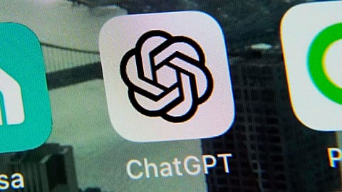 FILE - The ChatGPT app is displayed on an iPhone in New York, May 18, 2023. (AP Photo/Richard Drew, File)