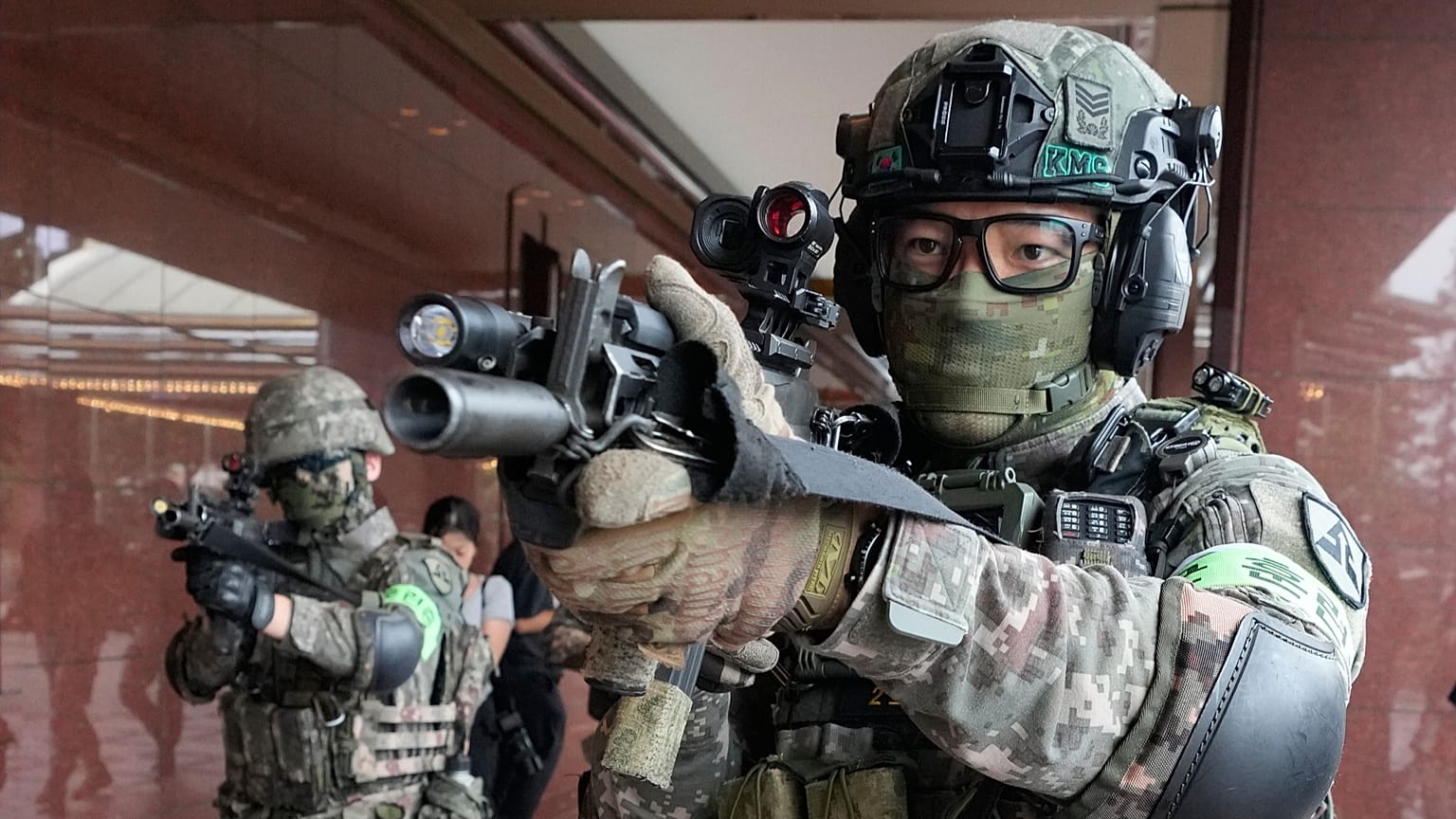 South Korean soldiers take part in an anti-terror drill as a part of the Ulchi Freedom Shield military exercise in Seoul, 19 August, 2026