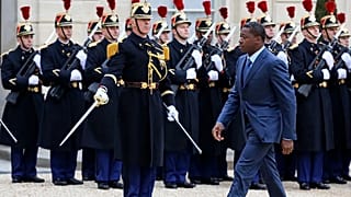 Le président togolais Faure Gnassingbé à l'Elysée en 2013. 