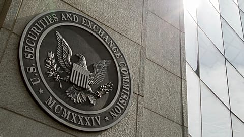 FILE. The seal of the US Securities and Exchange Commission at SEC headquarters in Washington, June 2015