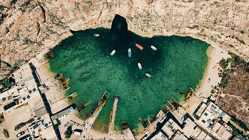Inland Sea dive site in Gozo