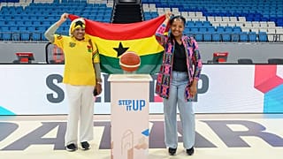 Community leaders get sneak peak of Al Janoub Arena, one of four 2027 FIBA Basketball World Cup. venues.
