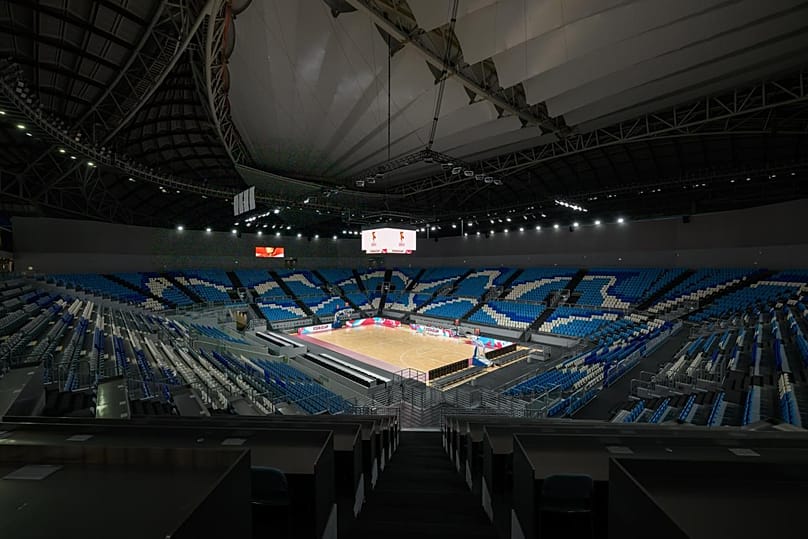 Inside Al Janoub Arena, one of four venues to host the 2027 FIBA Basketball World Cup.