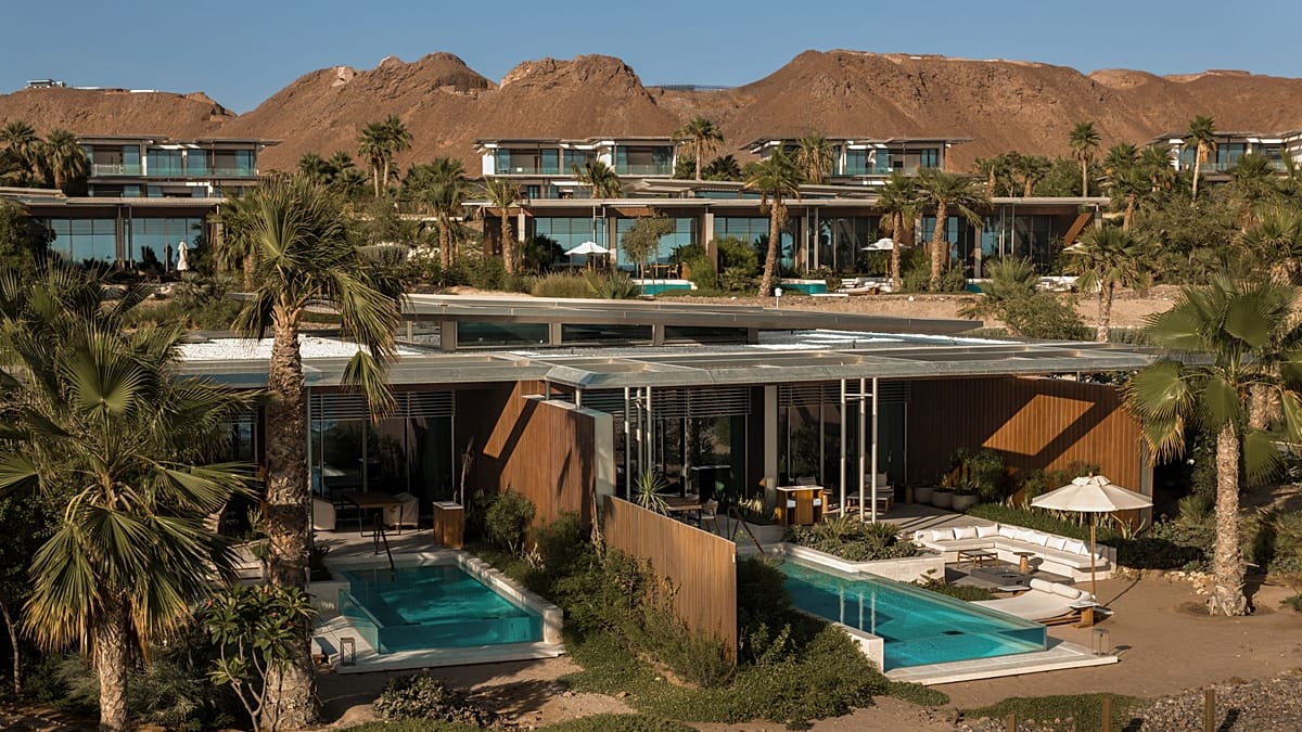 Every suite and villa at this new wellness resort on the Red Sea comes with its own private pool