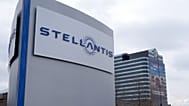 FILE - In this file photo taken on Jan. 19, 2021, the Stellantis sign is seen outside the Chrysler Technology Center, Tuesday,, in Auburn Hills, Mich.