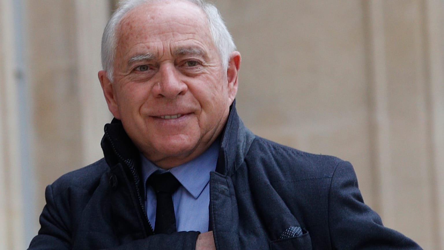 Le député français François Patriat à l'Élysée, à Paris, ce lundi 26 mars 2018.