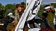 Taliban security personnel attend celebrations marking the fifth anniversary of the US withdrawal from Afghanistan and the Taliban's return to power, in Kabul, 15 August 2026