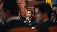 Abelardo de la Espriella observa a los 18 miembros del Consejo de Ministros en su primera sesión