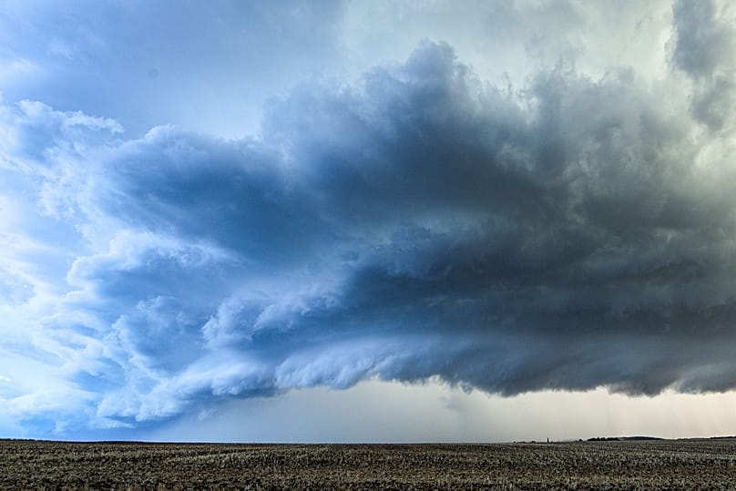 Unwetter-Wolken über Gießen in Nordhessen am 19. August 2026