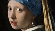 Detail of Girl with a Pearl Earring during a press preview of the Vermeer exhibit at Amsterdam's Rijksmuseum, Monday, Feb. 6, 2023,.