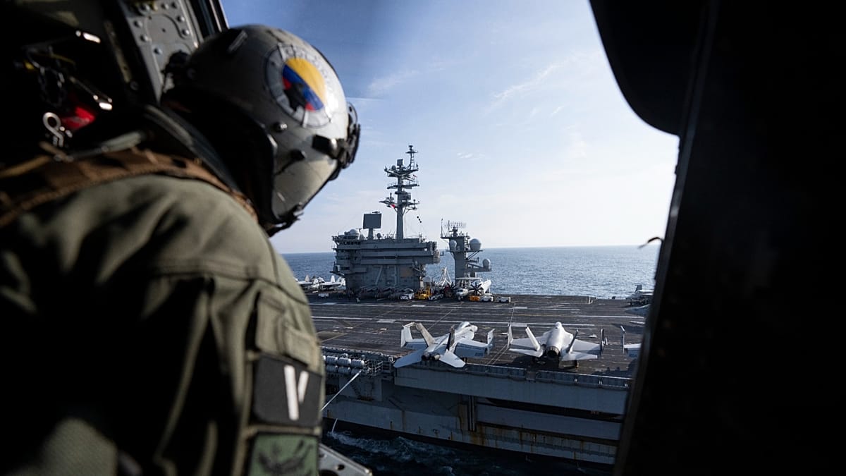 New US carrier strike group arrives in Middle East to relieve long-deployed USS Abraham Lincoln