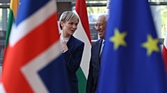 Kristrún Frostadóttir, Prime Minister of Iceland, and António Costa. President of the European Council