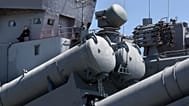 FILE: Surface-to-surface missiles and anti-submarine weapons seen on the Russian missile cruiser Varyag during its visit to San Francisco, 21 June 2010.