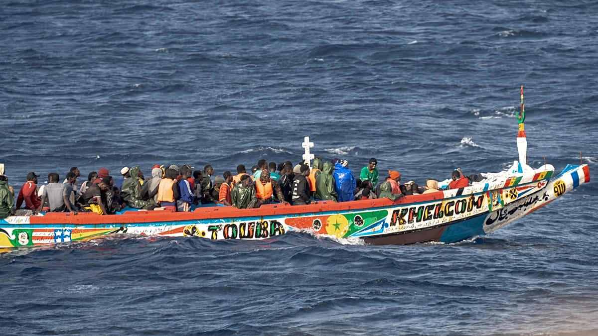 More than 300 migrants, including 40 children, rescued off Mauritania, coastguard says