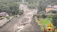 Un ponte distrutto in Lombardia