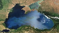Karadeniz'in uydudan görüntüsü