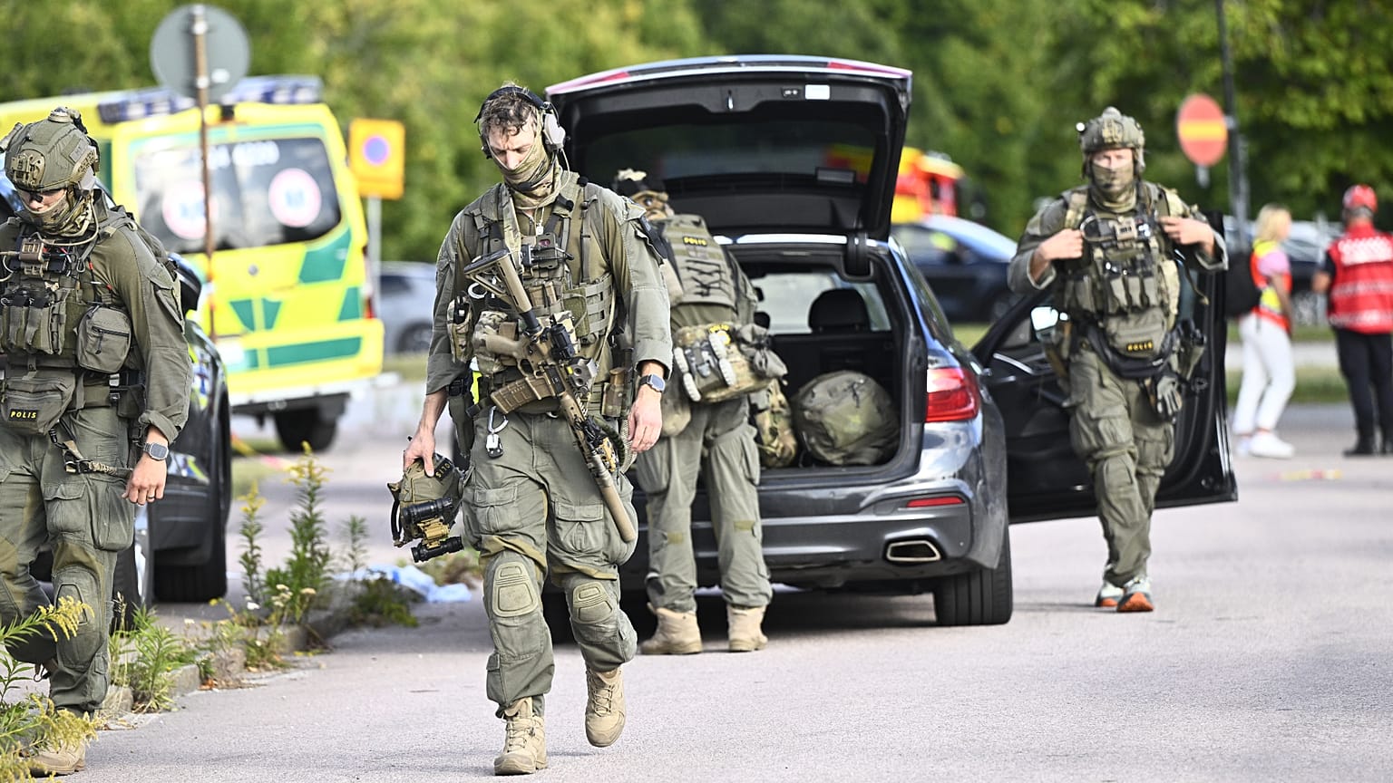 Machetenangriff an einer Schule in Schweden