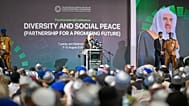 الشيخ الدكتور محمد بن عبد الكريم العيسى، الأمين العام لرابطة العالم الإسلامي ورئيس هيئة علماء المسلمين في أبوجا 