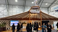 Mongolian pavilion at the COP17 conference in Ulaanbaatar