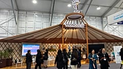 Mongolian pavilion at the COP17 conference in Ulaanbaatar