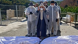Ceuta authorities bury migrants who died in border rush from Morocco
