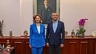 ARŞİV: Dönemin CHP Genel Başkanı Özgür Özel, Eskişehir Büyükşehir Belediye Başkanı Ayşe Ünlüce’yi de makamında ziyaret etti. 31 Temmuz 2024