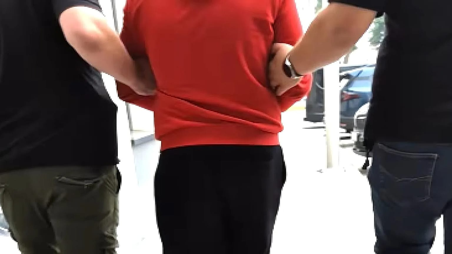 The man has been arrested.