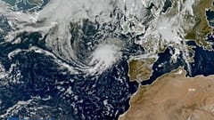 Imagen de la borrasca que se acerca a España