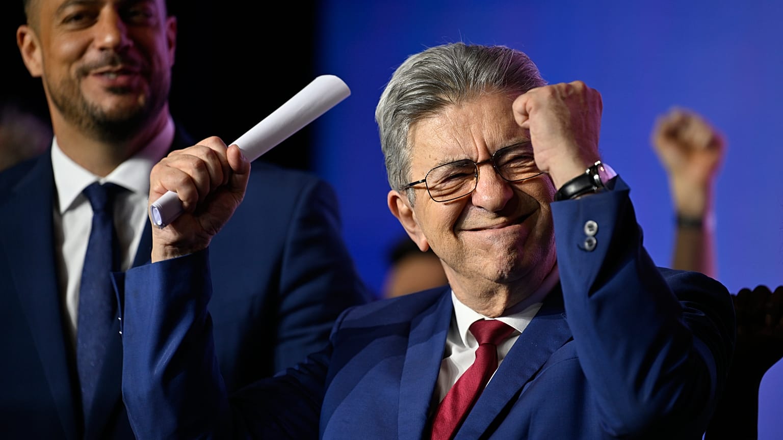 Jean-Luc Mélenchon en mars 2026 lors de la campagne des élections municipales. 