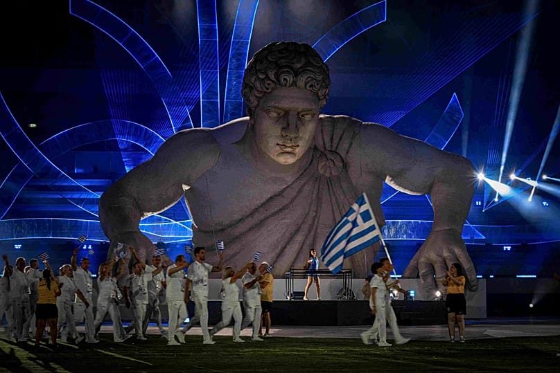 Η είσοδος της Ελλάδας στην τελετή έναρξης