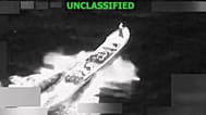 A vessel accused of trafficking drugs in the eastern Pacific Ocean shortly before it was destroyed by the US military, 23 January, 2026