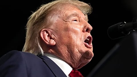 FILE. US President Donald Trump speaks at a campaign rally for Sen. Darline Graham, R-S.C., at the Myrtle Beach Convention Center in Myrtle Beach, South Carolina, 21 Aug. 2026
