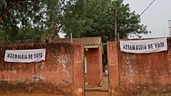 Polling station ahead of presidential and legislative elections in Bissau, Guinea-Bissau, 23 November 2025.