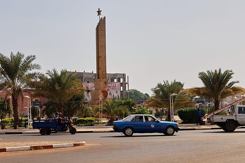Centro da cidade de Bissau, Guiné-Bissau, 1 de dezembro de 2025. 