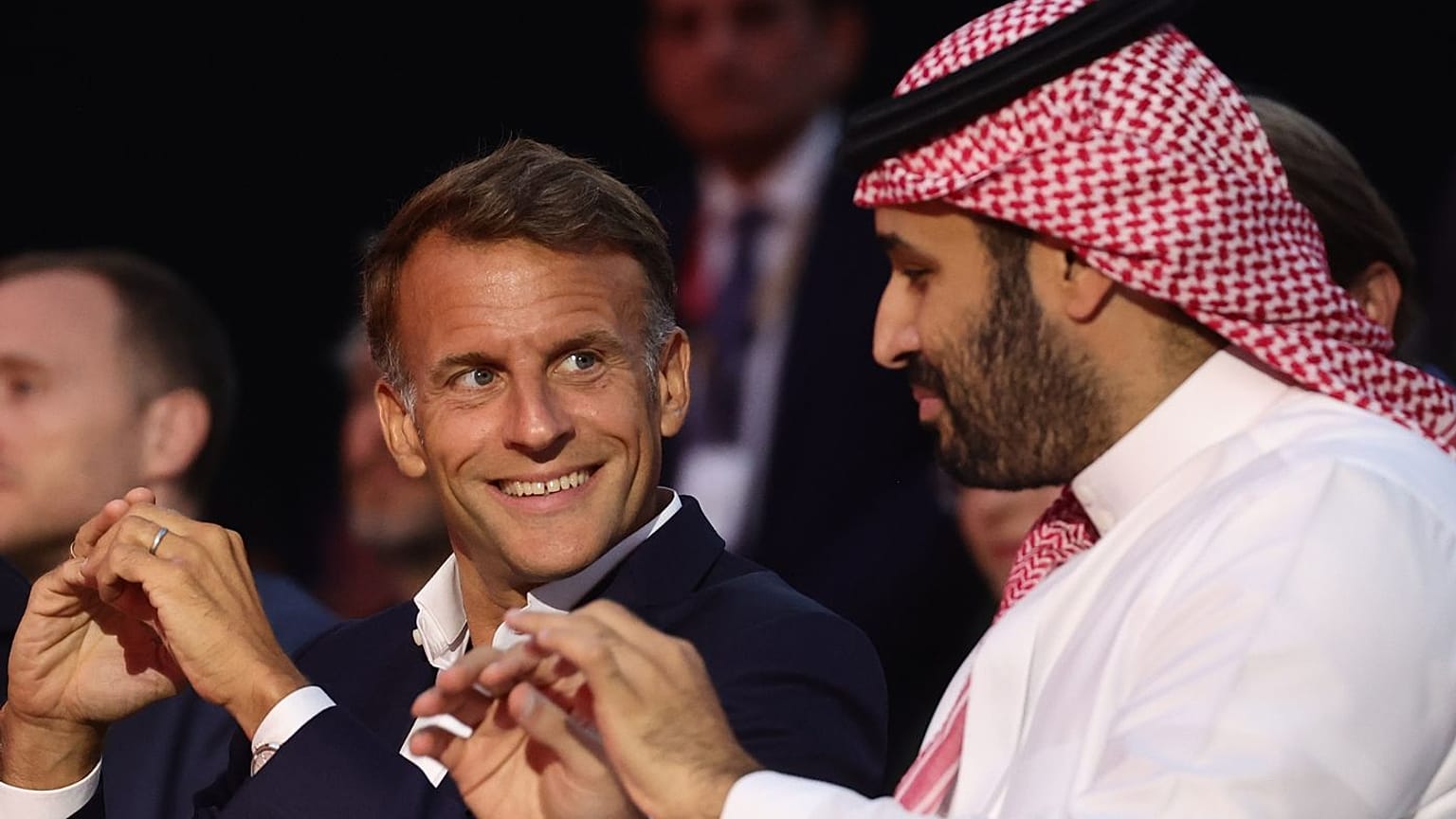 محمد بن سلمان و امانوئل ماکرون