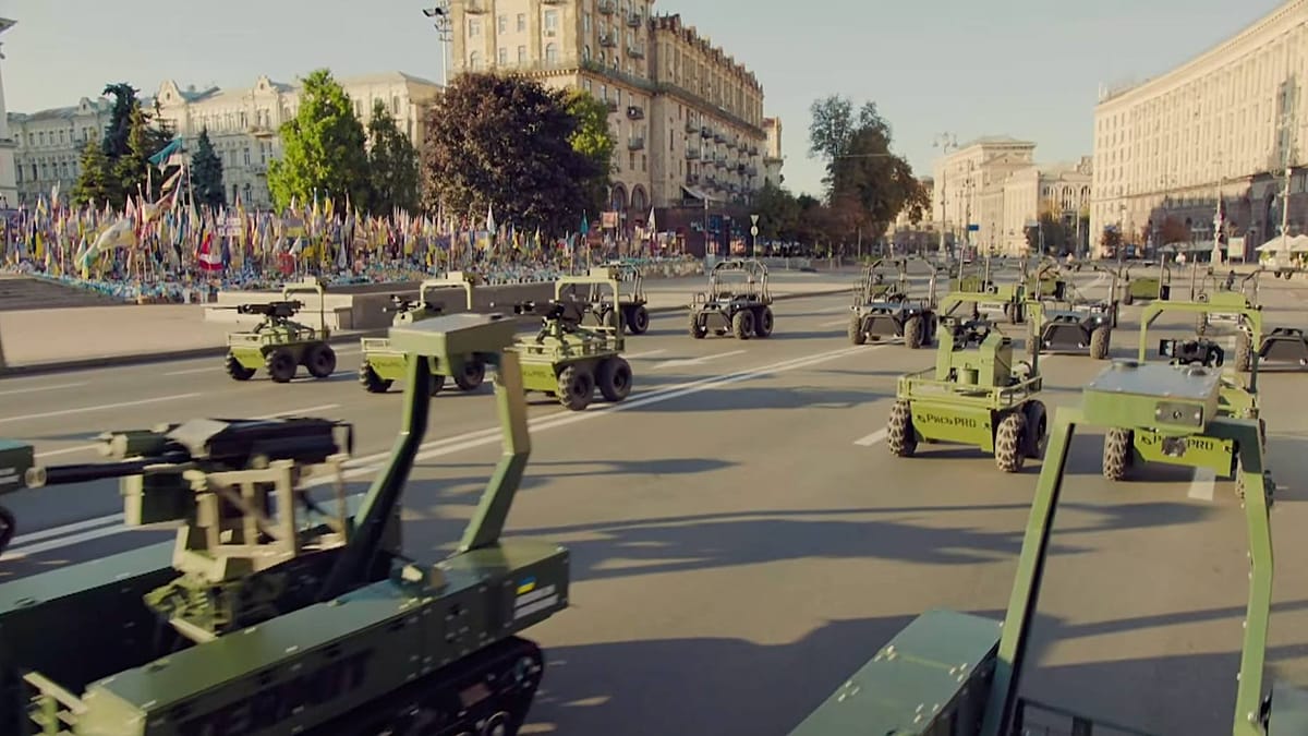 Ukraine’s robot and drone parade offers a glimpse of the future of war